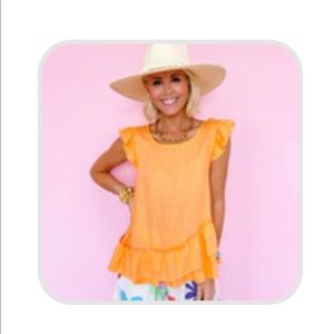 Orange boutique top